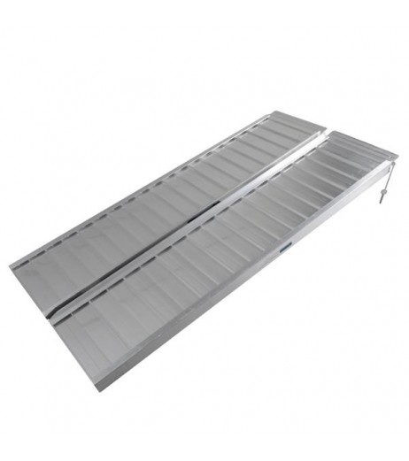 5ft Two-section Wheelchair Ramps Silver