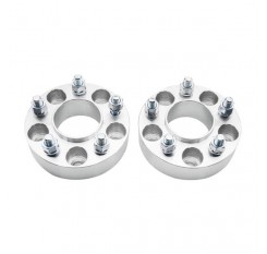 2pcs Professional Hub Centric Wheel Adapters for Jeep 1984-2012 Silver