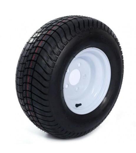 One - 20.5x8.0-10 Tires Wheels 5LUG 10PR P825 Galvanized RIM Rim width: 6.0in